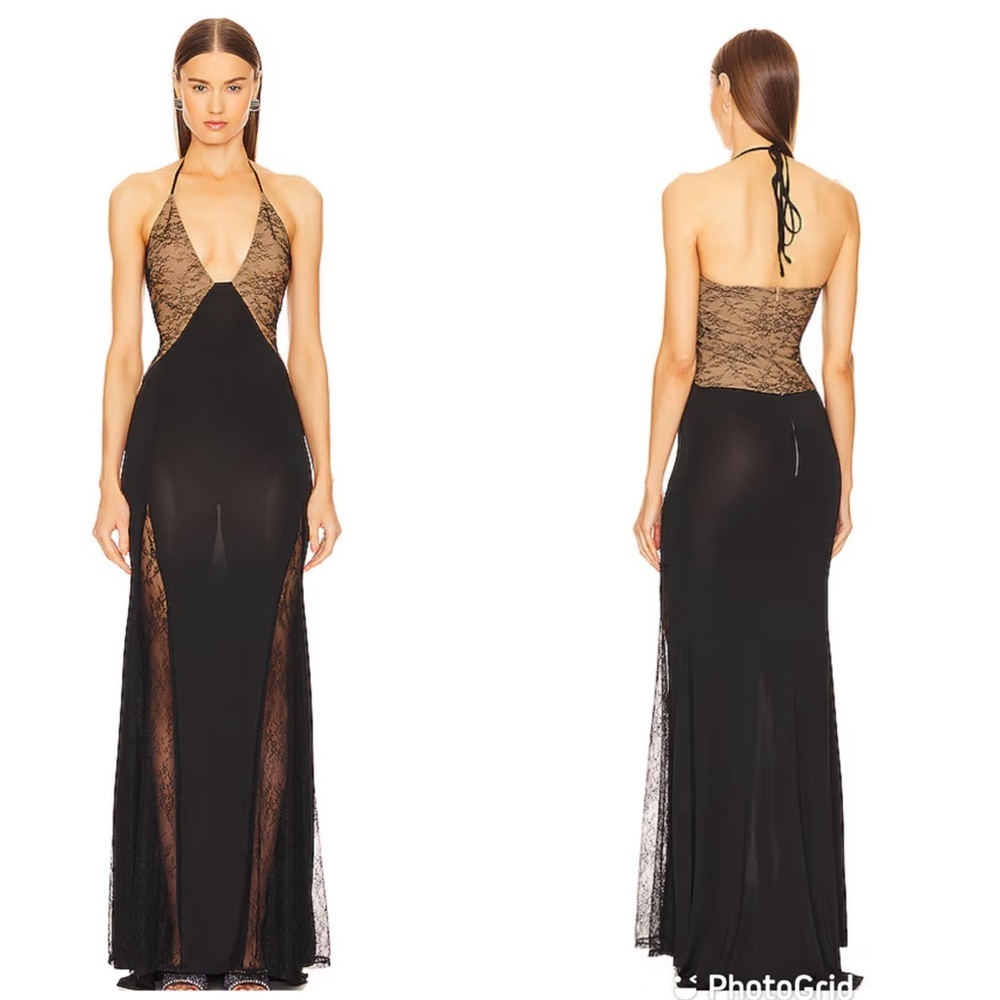 Michael Costello X Revolve Claudette Gown in Black